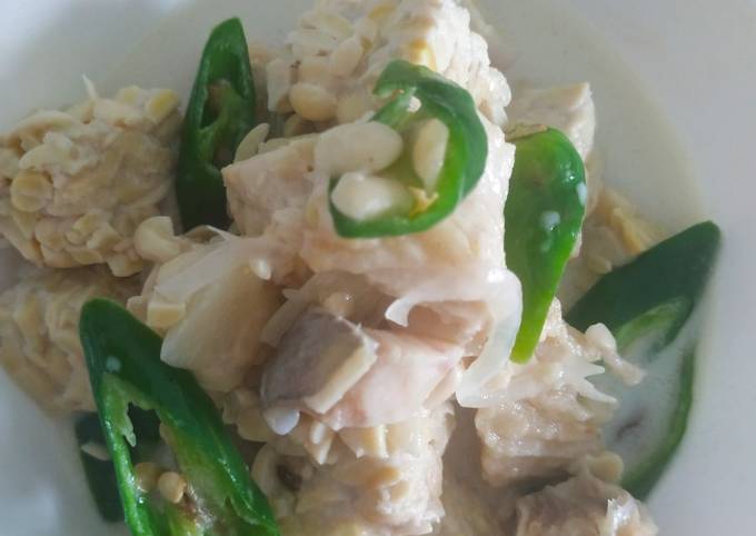 Cara Gampang Menyiapkan 5. Ikan Asin - Tempe Santan - Simple, Lezat Sekali