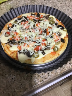 Una foto de Pizza