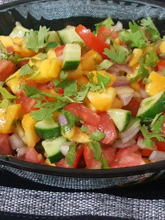 A picture of Mango salsa.