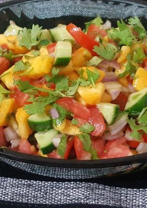 A picture of Mango salsa.