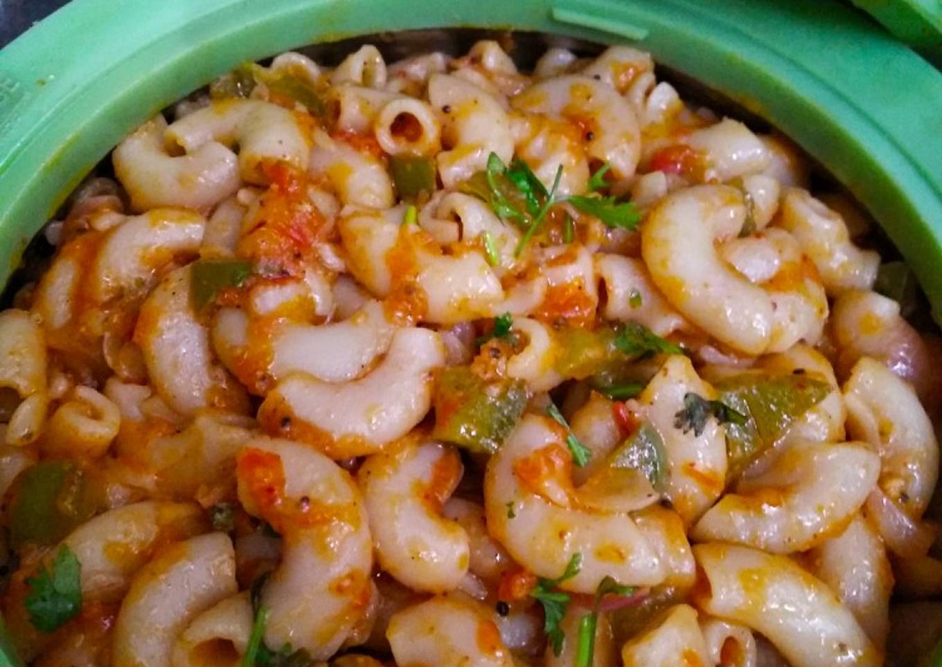 Macroni with Red sauce
