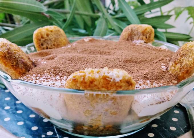 Tiramisú fácil y rápido, sin huevo Receta de graciela martinez @gramar09 en  Instagram ☺?- Cookpad