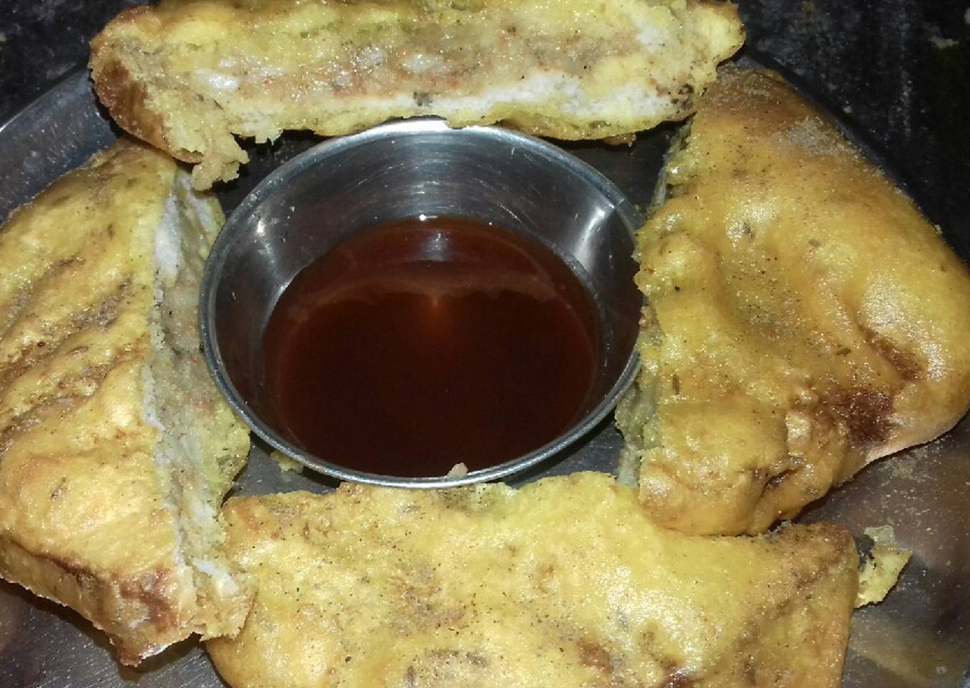 Title, Bread patato pakora