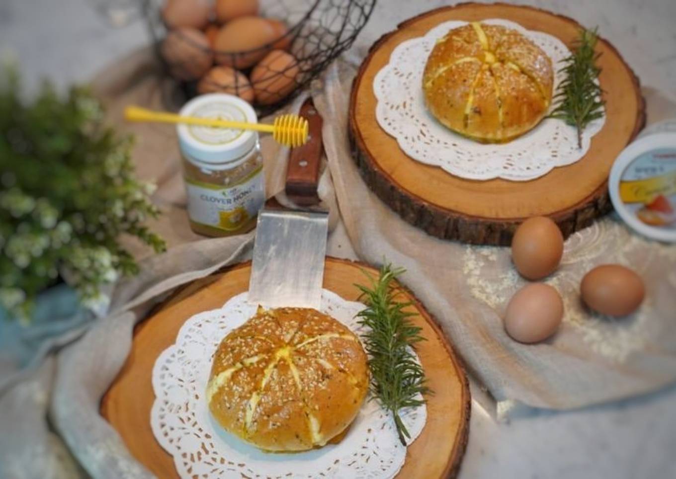 Korean garlic cheese bread kekinian