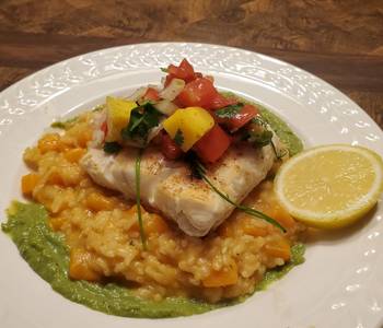 Fast Cooking Methods Brads halibut w mango salsa Delicious