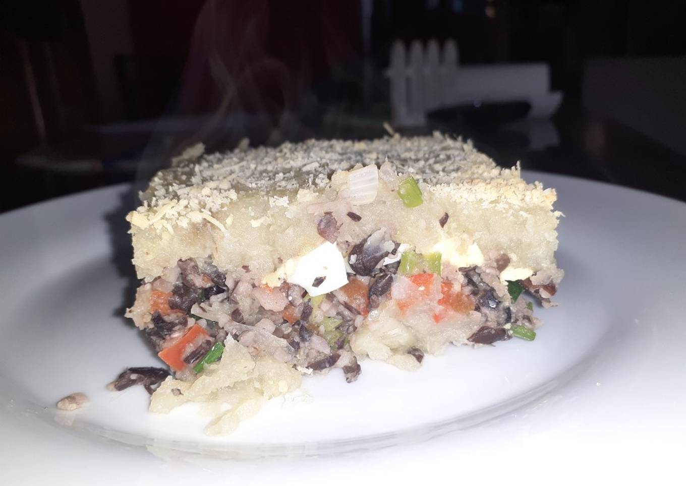 Pastel de porotos y batata