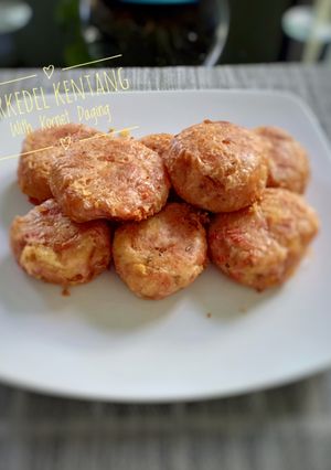 Foto resep Berkedel Kentang with Kornet Daging