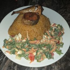 A picture of Jollof rice.