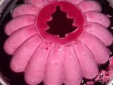 Gelatina cremosa de frutos vermelhos