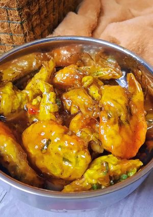 Foto resep Udang Saus Wijen