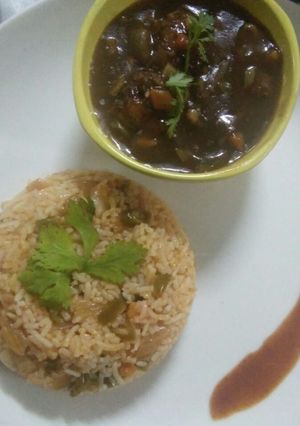 A picture of Fried Manchurian.