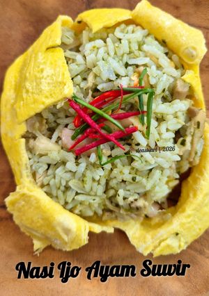 Foto resep Nasi Ijo Ayam Suwir