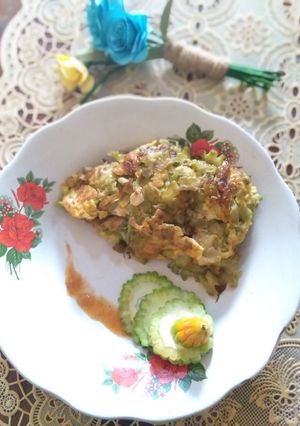Foto resep Telur Dadar Pare khas Pontianak