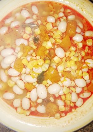 Una foto de Porotos Granados con pilco