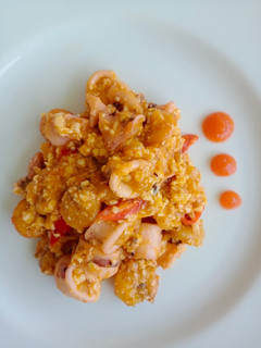 Foto resep Seafood Saus Telur Asin