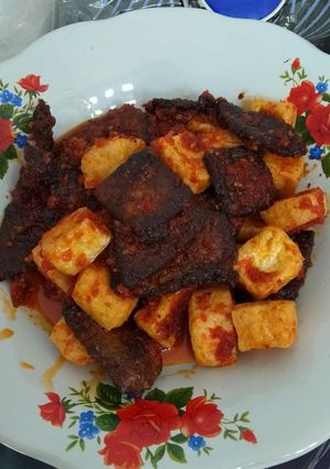 Foto resep Sambal dendeng balado mix tahu