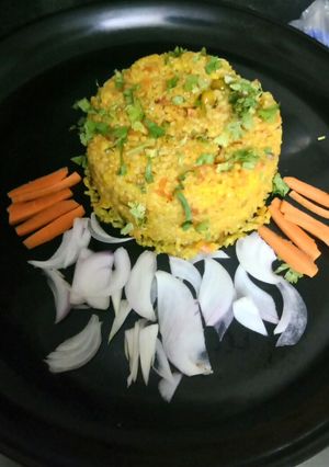 A picture of Vegetable dalia recipe.