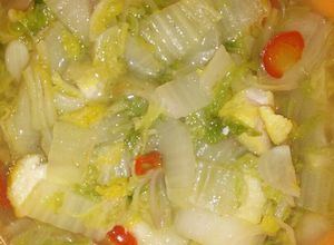 Foto resep Sayur bening sawi putih tahu kuning