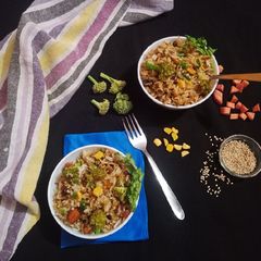 A picture of Broccoli Carrot fried rice.