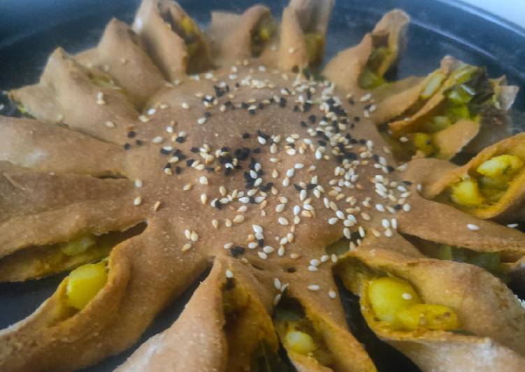 Recipe of Super Quick Homemade Sunflower shaped bada pav