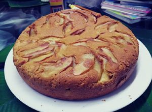 Una foto de Torta suave de manzana