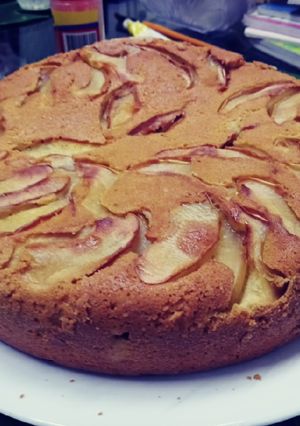Una foto de Torta suave de manzana
