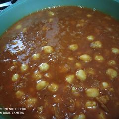 A picture of Kabuli Chana Masala.