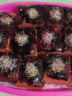 Foto resep Bolu panggang pink