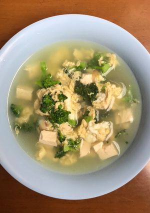 Foto resep Makanan AnakSup Telur Tahu Brokoli