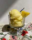 Helado de piña fácil y saludable