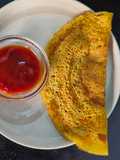 Stuffed moong dal wrap