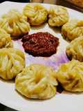 Momos with Momo Chutney