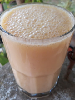 Una foto de Smoothie con compota de manzana