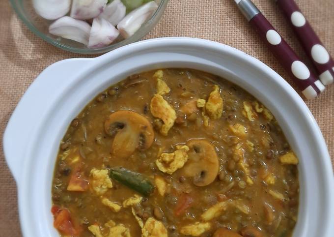 Egg Mushrooms Tadka