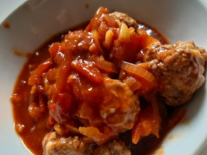 Cara Gampang Menyiapkan Resep Bola bola sapi bistik yang Enak Banget