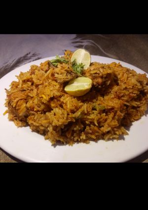 A picture of Student chicken biryani #eid special🌼.