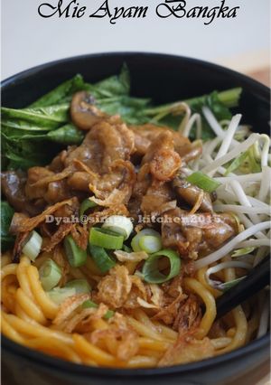 Foto resep Mie ayam bangka