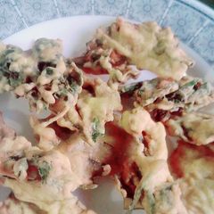 A picture of Palak ke pakore.