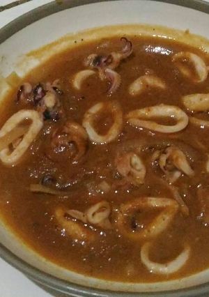 Foto resep Cumi saus padang