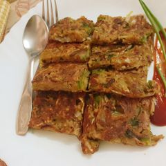 A picture of Vegan's Cabbage Omelette.