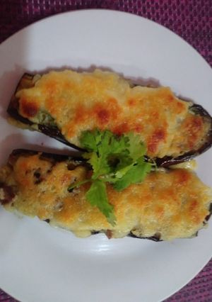 Una foto de Berenjenas rellenas