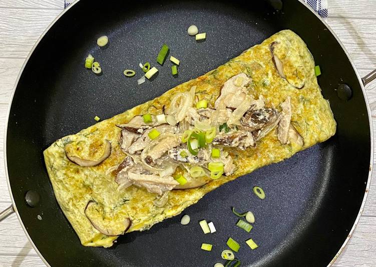 Langkah Mudah untuk Menyiapkan Omelette Jamur yang Enak