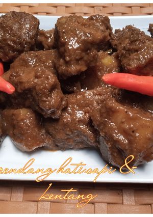 Foto resep Rendang hati sapi & kentang (tanpa cabai)