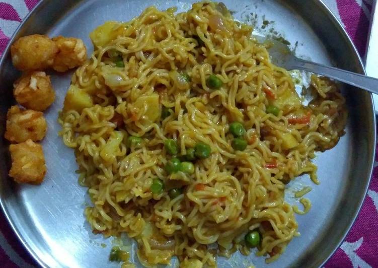 Easiest Way to Prepare Any-night-of-the-week Vegetable Masala Maggi