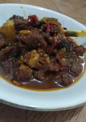 Foto resep 09.Daging kecap pedas manis