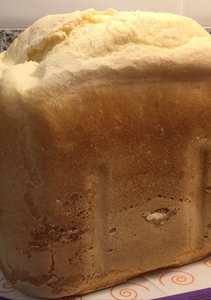Una foto de Pan de molde sin gluten en panificadora