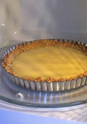 Una foto de Pie de limón con galletas María