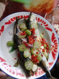 Foto resep Ikan Pindang Kukus Pedas