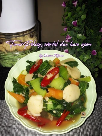 Recipe Tumis Pokcoy, Wortel dan Baso Ayam the So Delicious You can take Joss in your mouth