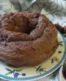Cake de cacao con arándanos y pasas sultanas al aguardiente